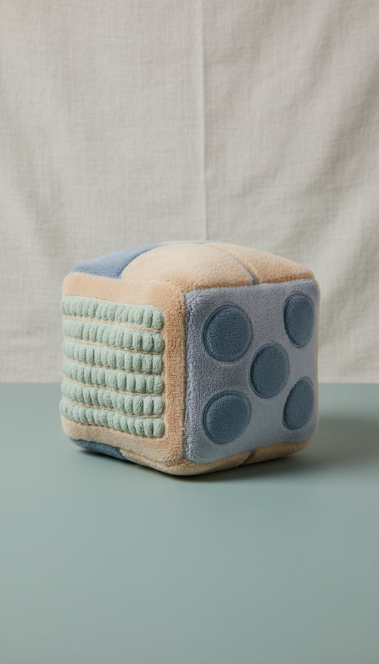Plush Grounding Cube With Microfiber Sides