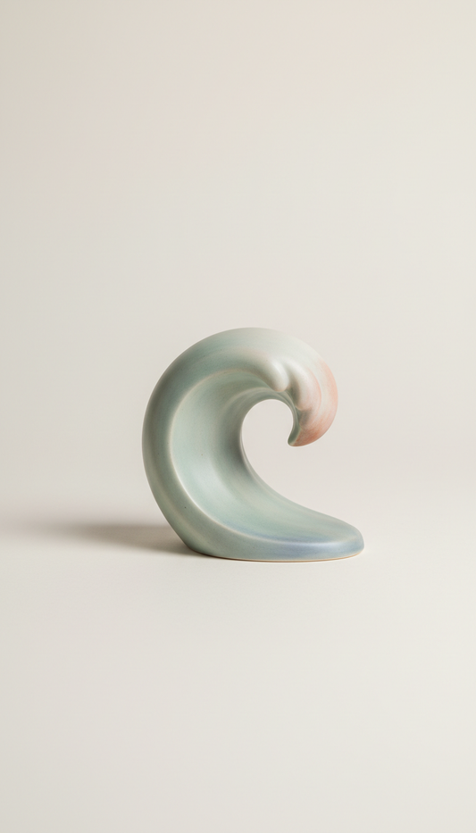 Porcelain Wave Roller With Gloss Finish
