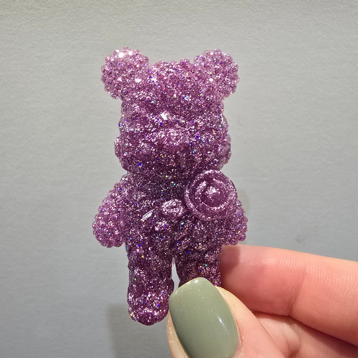 Holographic Textured Worry Bear