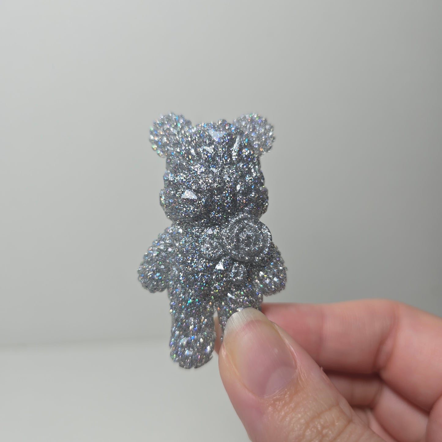 Holographic Textured Worry Bear